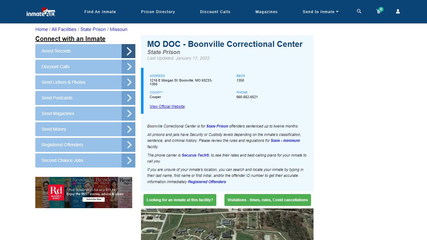 MO DOC - Boonville Correctional Center - InmateAid